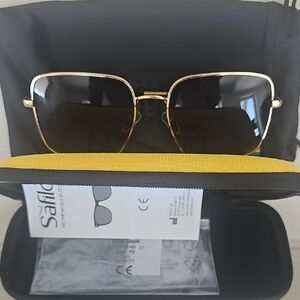 Polaroid Gold and Black Sunglasses